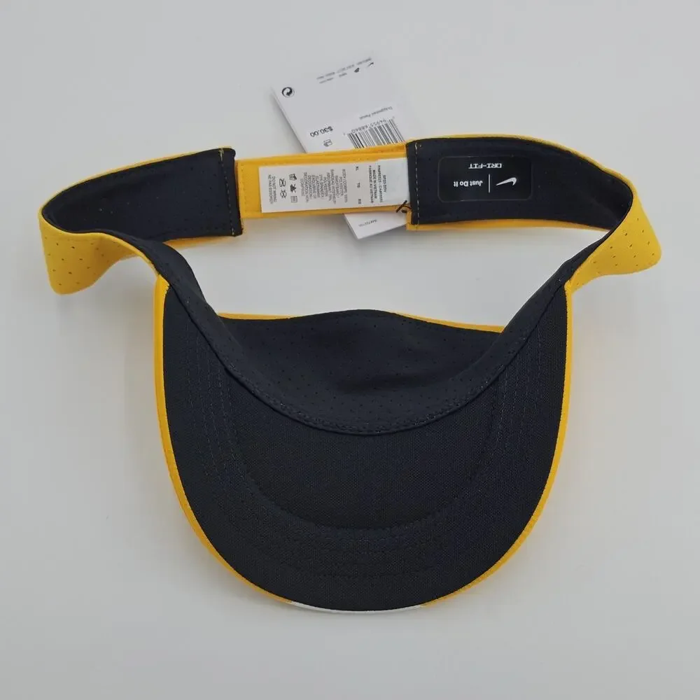 NEW Nike Adult Unisx VISOR AeroBill Adjustable XL Lightweight Golf Tennis YELLOW